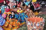 Venda de artesanato indígena em Santa Fé, no Novo México - Estados Unidos